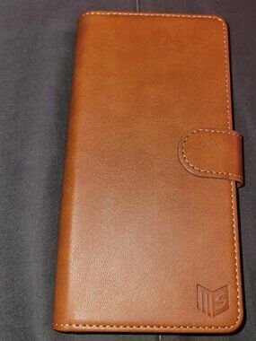 FREE leather style phone case NWT copper rusty colour